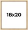 18x20 Classic Modern Gold Picture Frame - UV Acrylic, Foam Board Backing, Hanging Hardware